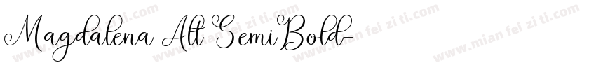 Magdalena Alt SemiBold字体转换